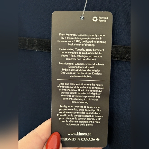 Kim & Co Women's Navy Blue NWT Cardigan - Picture 4 of 6